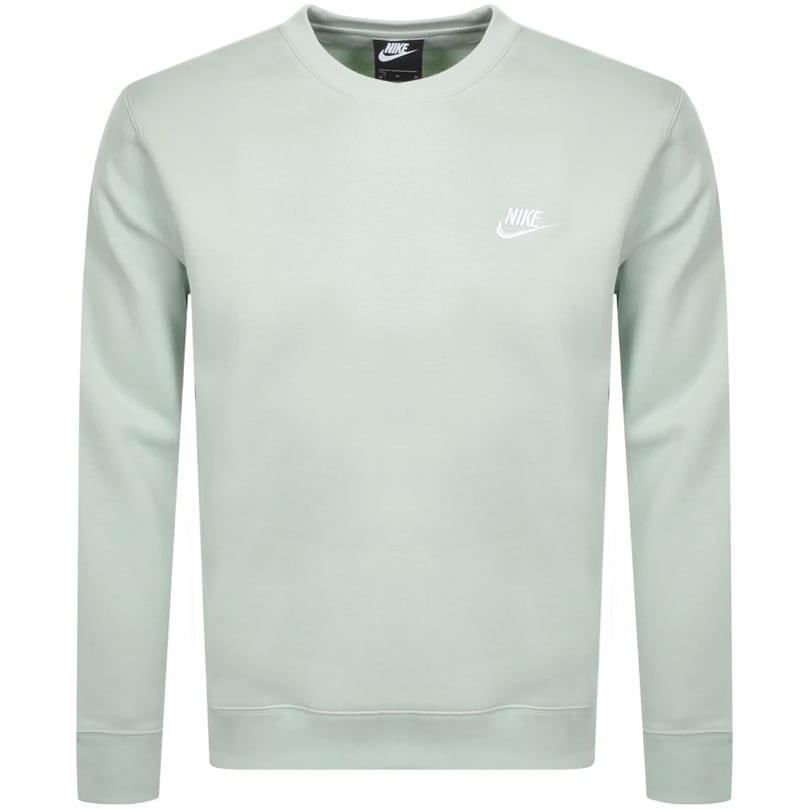 Nike crew neck sweater green clearance